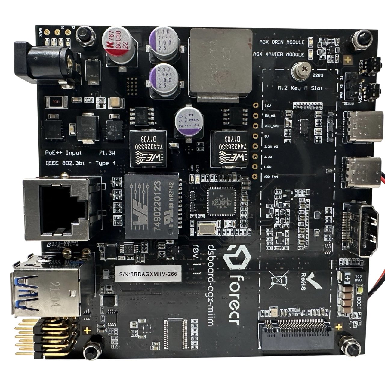 NVIDIA JETSON AGX XAVIER 64GB with forcer Carrier Board rev1.1 - Image 5
