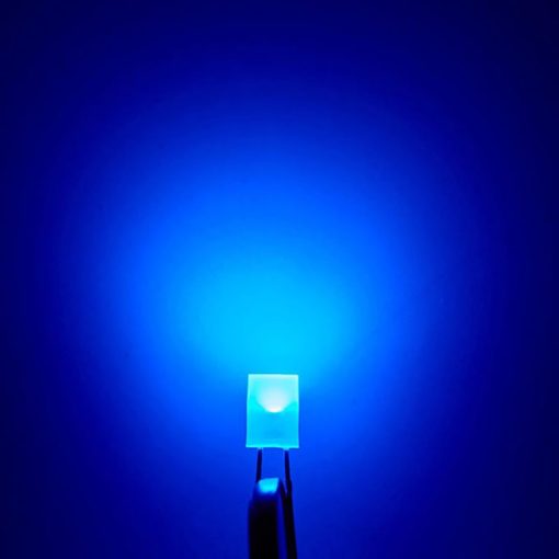Rectangular Blue LED TH 2x5x5mm 467-472nm