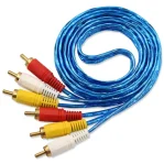 Audio Video 3 RCA Male to Male Cable 3 meter