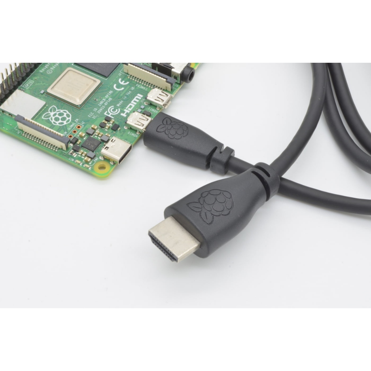 Micro HDMI Male to HDMI Male Cable For Raspberry Pi 4B 1m (Original) - Image 3