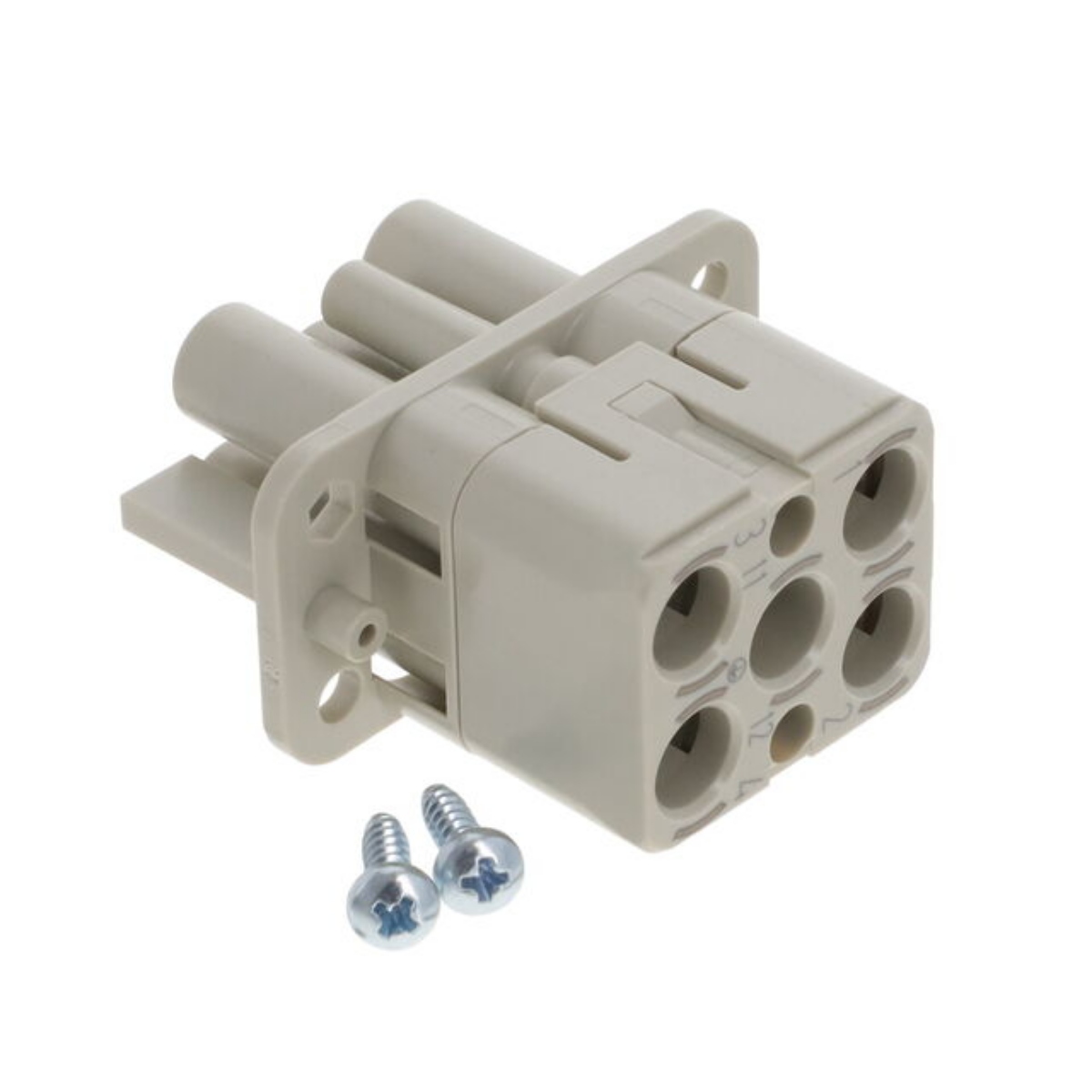 HARTING 09120063141 Female Insert without Contacts Gray 4+2+Ground Position Crimp