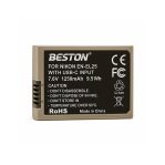 Beston EN-EL25C Rechargeable Nikon Cameras Battery 7.6V - 1250mAh with USB-C Input