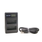 Beston EN-EL14 Dual Battery Charger for Nikon Cameras with Micro USB Charging Port