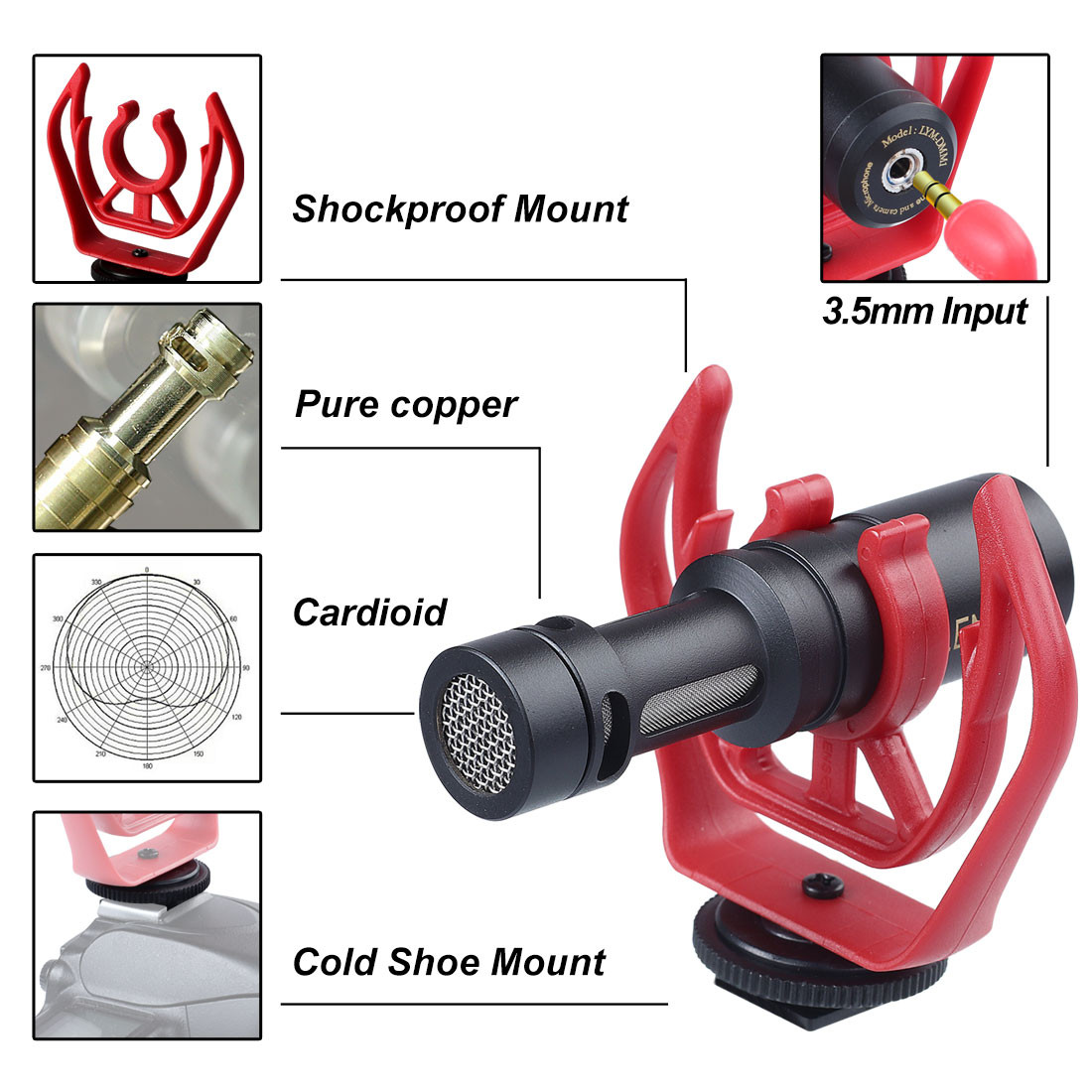 LENSGO LYM-DMM1 Directional Shotgun Microphone - Image 2