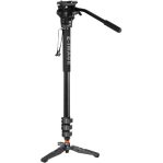 E-Image MA600 4 Stage Aluminum DSLR Camera Monopod With 610FH Fluid Head