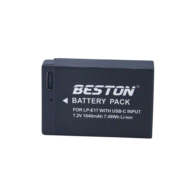 Beston LP-E17C Rechargeable Canon Cameras Battery 7.2V - 1040mAh with USB-C - Image 2