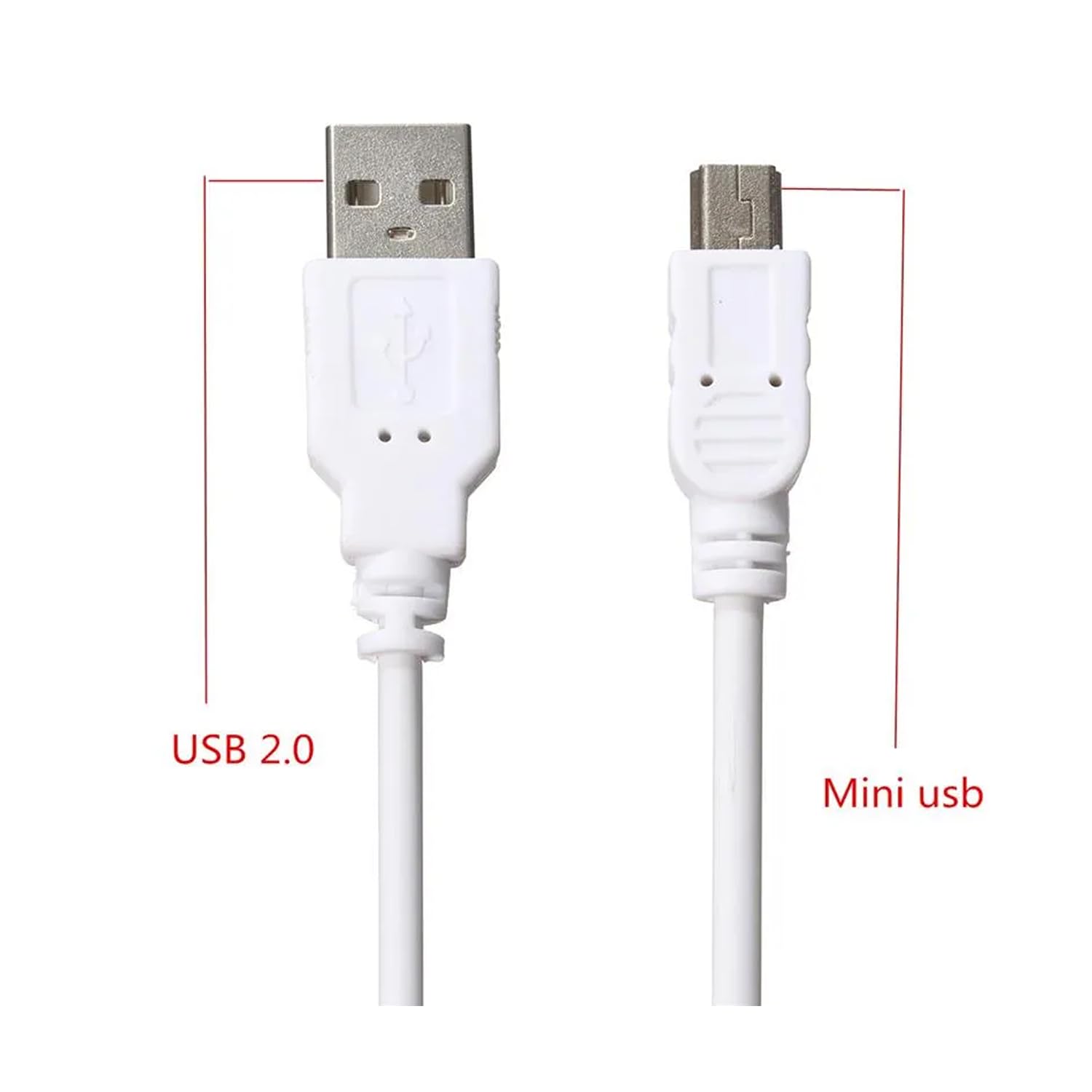 USB Data Cable to Mini USB 5P Compatible with Canon, Nikon and Sony Cameras - Image 3