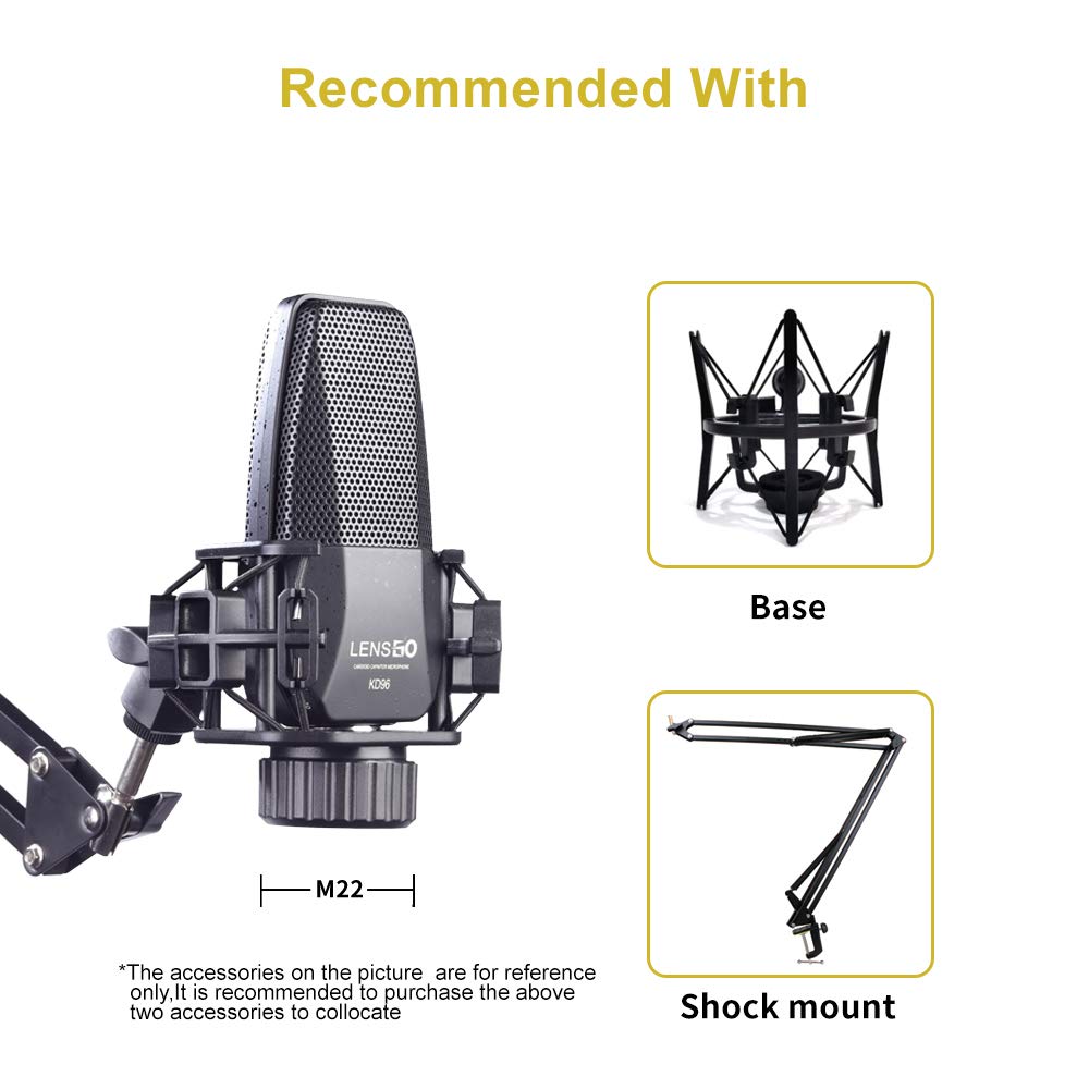 LENSGO KD-96 Condenser Podcast Microphone - Image 6