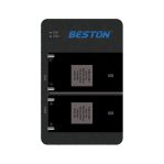 BESTON CD-SD004 Dual Battery Charger for Sony Cameras with Micro USB Input