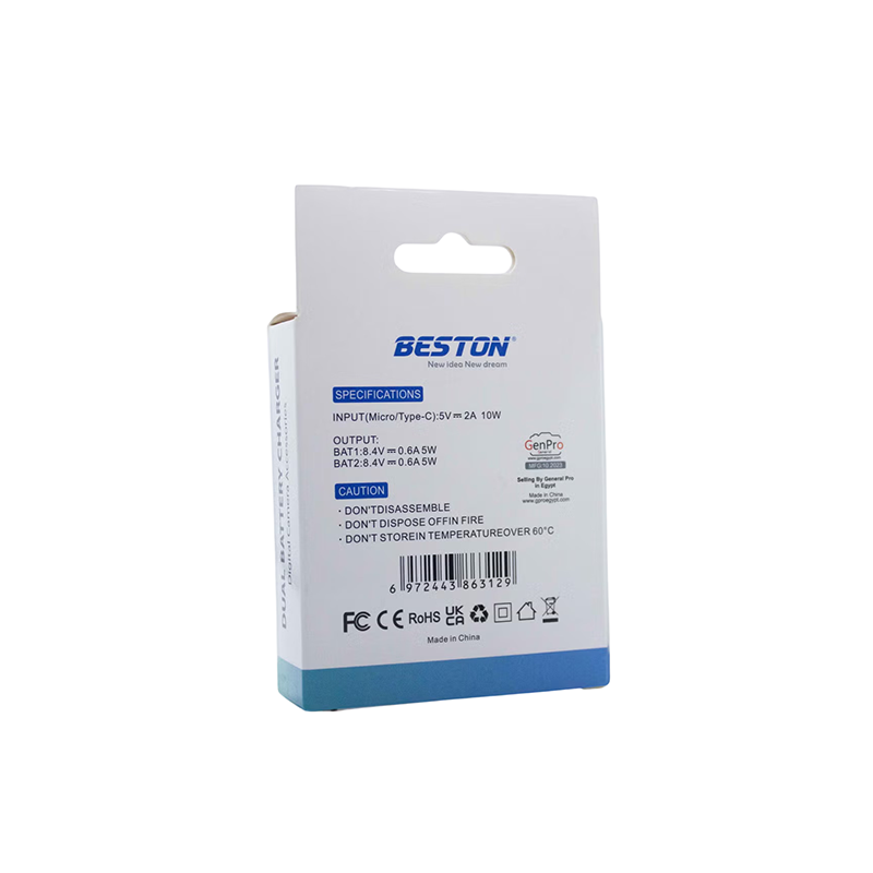 Beston FW50 Dual Battery Charger for Sony Cameras with Type-C & Micro USB Charging Port - Image 7