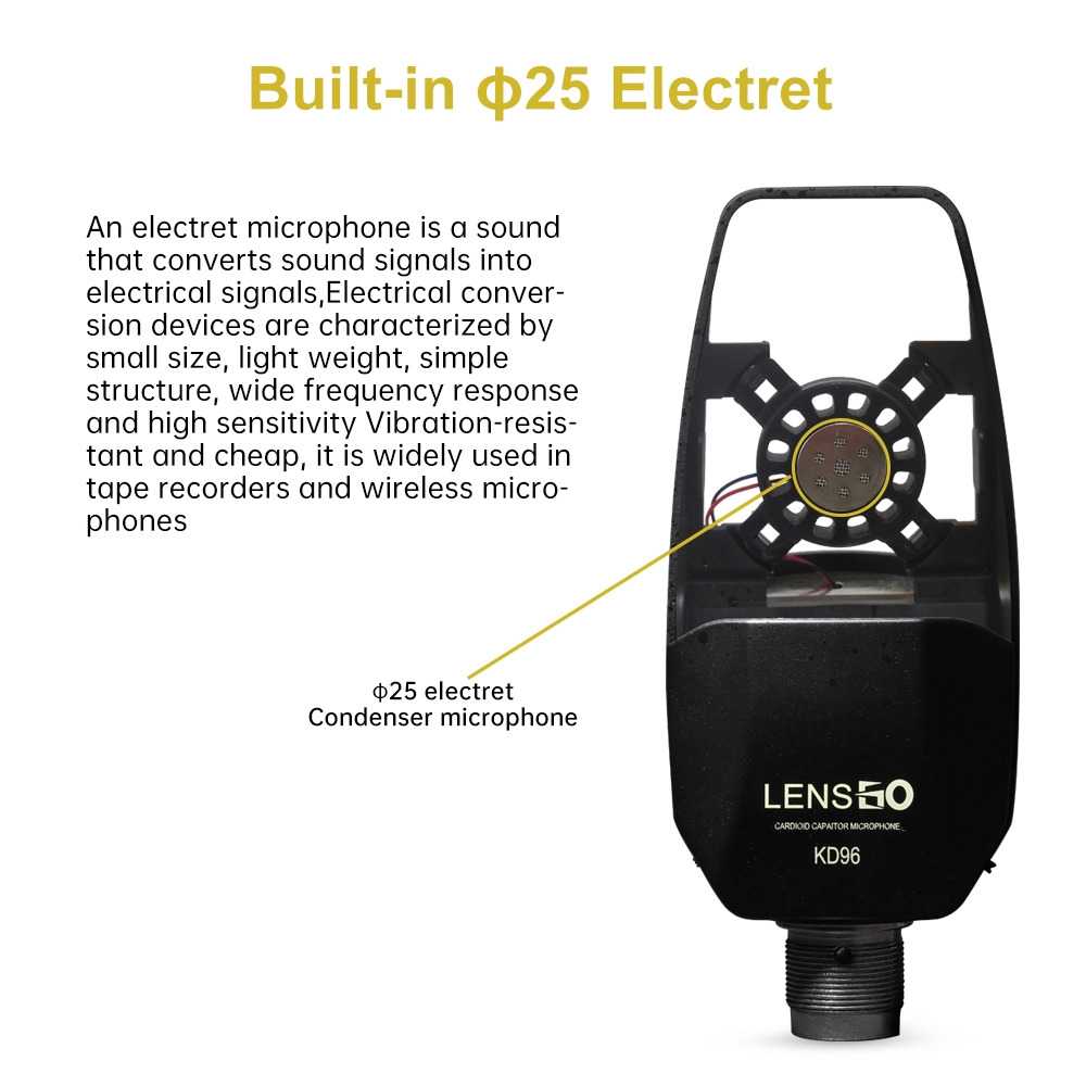 LENSGO KD-96 Condenser Podcast Microphone - Image 2