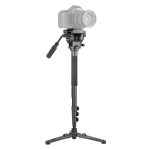 KINGJOY MP1008F + VT-1510 Fluid Head Aluminum Monopod for DSLR Camera
