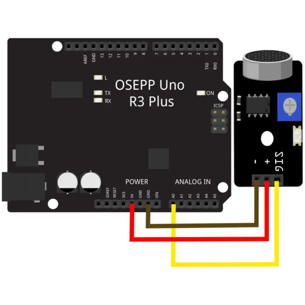 OSEPP SOUND-01 Microphone Sound Sensor Module - Image 3