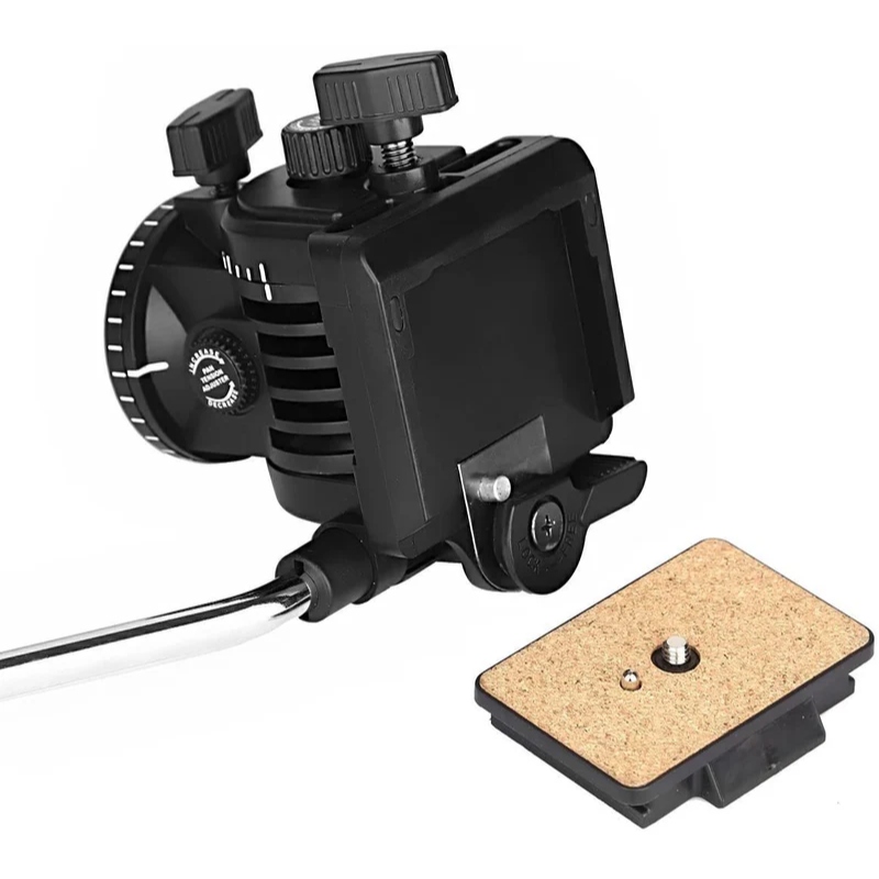 KINGJOY VT-1500 Adjustable Camera Tripod Legs Stand with Detachable Fluid Drag Pan Tilt Head - Image 2