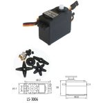 OSEPP LS-3006 Plastic Gear Analog Servo – 360