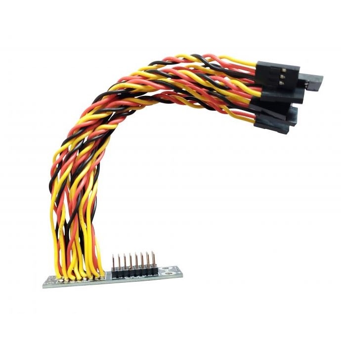 OSEPP LS-00079 Servo Power Board (assembled with pins and male servo leads) - Image 3