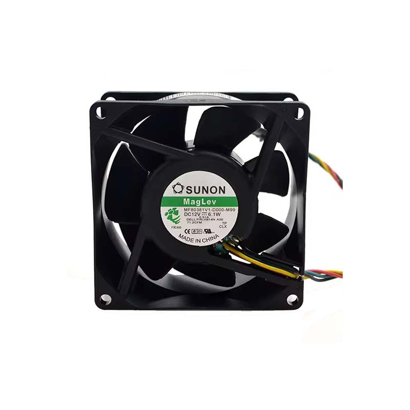 SUNON MF80381V1-D000-M99 DC Fan 12V 6.1W 80x80x38mm (USED LIKE NEW) - Image 2