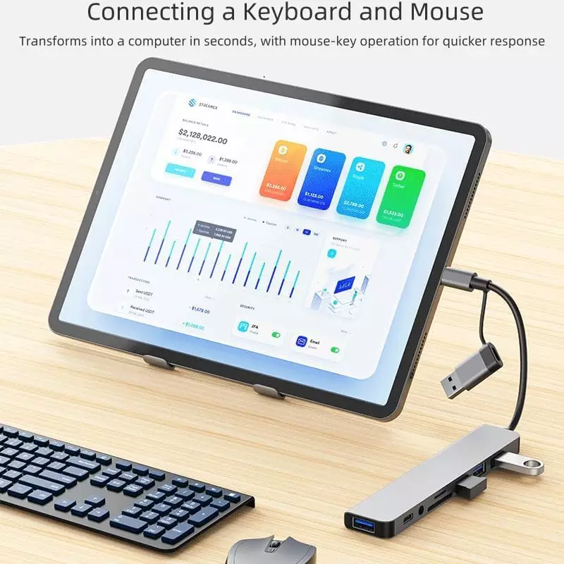 Maze MTU-9254 Multiport Docking Station 8 in 1 USB-C/USB Hub - Image 6