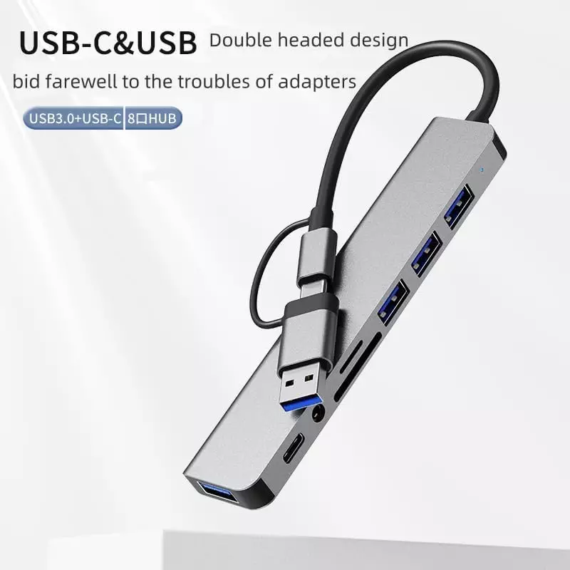 Maze MTU-9254 Multiport Docking Station 8 in 1 USB-C/USB Hub - Image 3