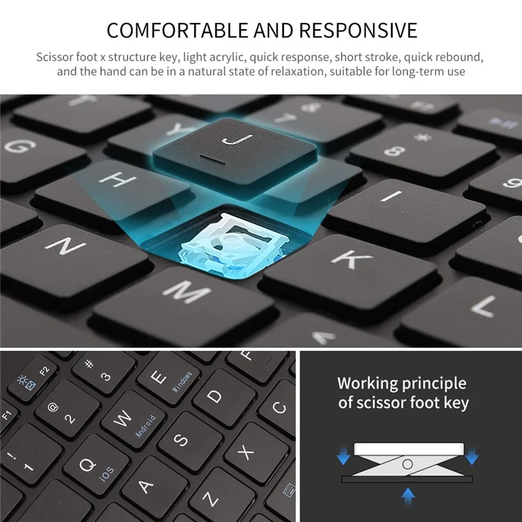 Dual Mode Wireless Keyboard BT & 2.4GHz - Image 4
