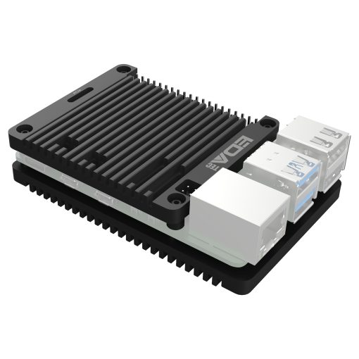 Edatec Raspberry Pi 5 Case EDATEC Raspberry Pi 5 Passive Cooling Open Aluminum CNC Case