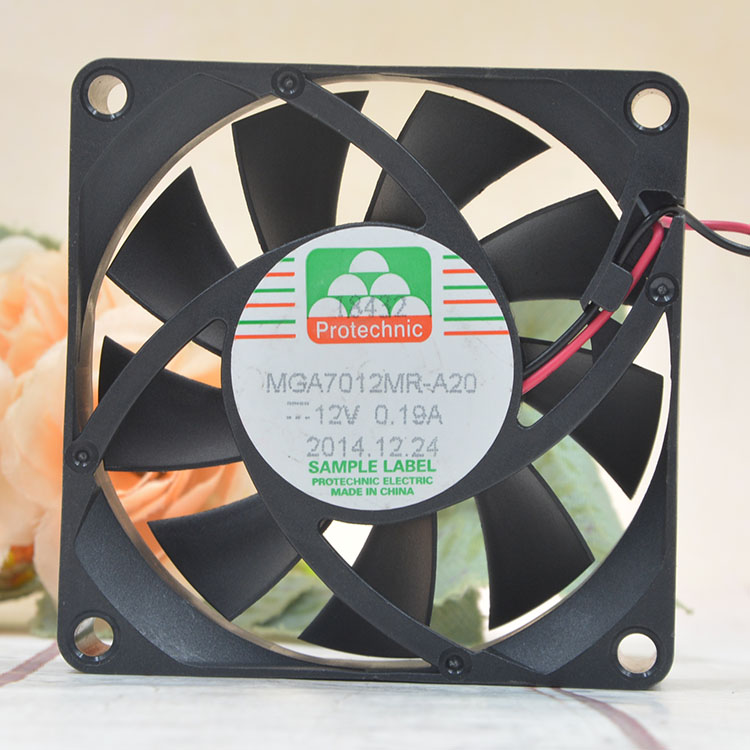 MAGIC MGA7012MR-A25 DC Fan 12V 0.17A 2 Wire (USED LIKE NEW)