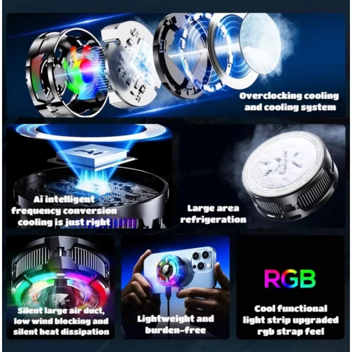 MEMO CX15 Magnetic Phone Cooler FAN 15W - Image 11