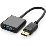 Display port To VGA Adapter Supports 1080P Black