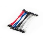 OSEPP LS-FFPJ-6 6" F/F Premium Jumpers Wires 10 of each color (red, black, white, grey, blue)