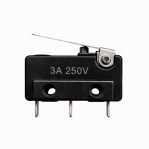 Micro Limit Switch 250V 3A 20x6mm Arm 17mm with Hinged Lever Actuator