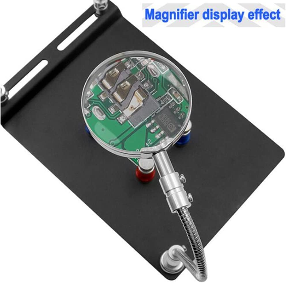 Third Hand PCB Magnetic Plate Clam Holder with Magnifier - Image 8