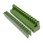 Pluggable Terminal Block KF2EDGV-5.08-16P PCB Solder Right Angle 5.08mm 16 Pin
