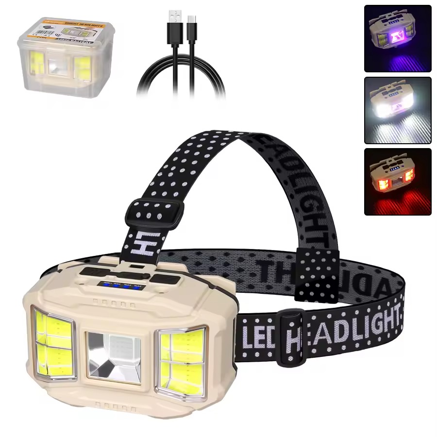 HC-618S Rechargeable Headlamp Flashlight LED - Image 2