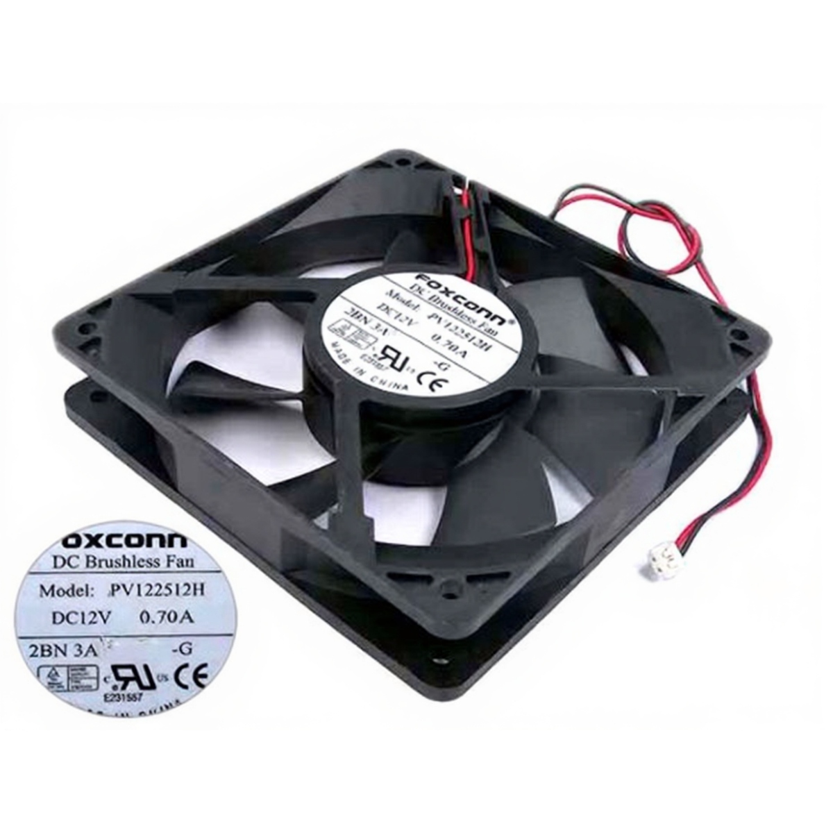 FOXCONN PV122512H DC Fan 12V 0.7A 120x120x25mm (USED LIKE NEW)