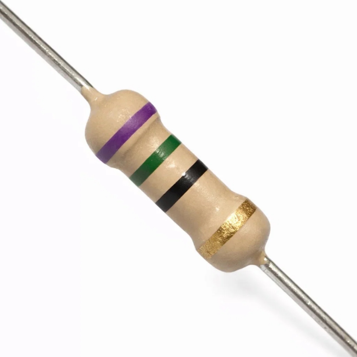 Carbon Resistor 75Ω 2W Through Hole