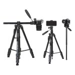 Jmary KP-2294 Professional Camera Tripod with Horizontal Arm 360° Rotation