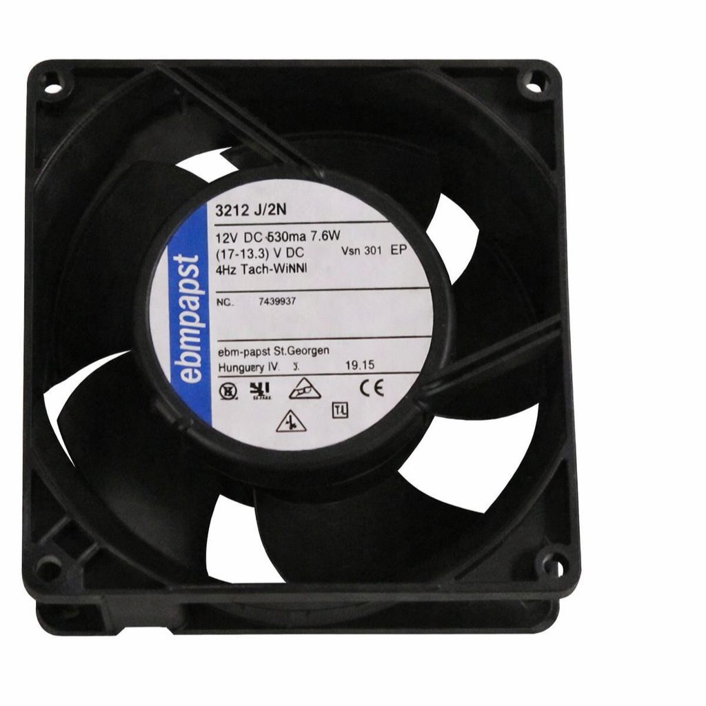 EBM-PAPST 3212 DC Fan 12V 630mA 92x92x38mm (USED LIKE NEW)