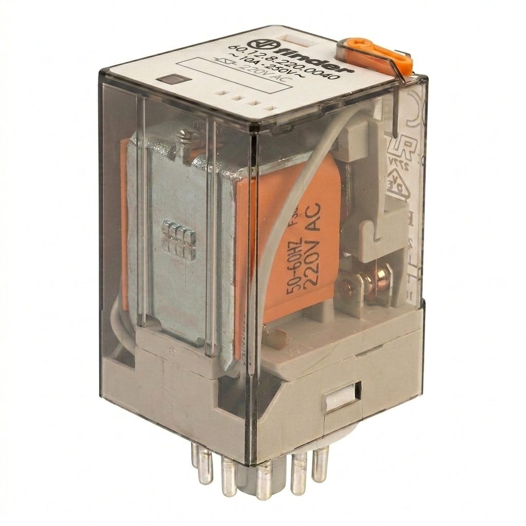 Finder Electromagnetic Relay TYPE 60 Series 220VAC Coil With Socket - Image 2