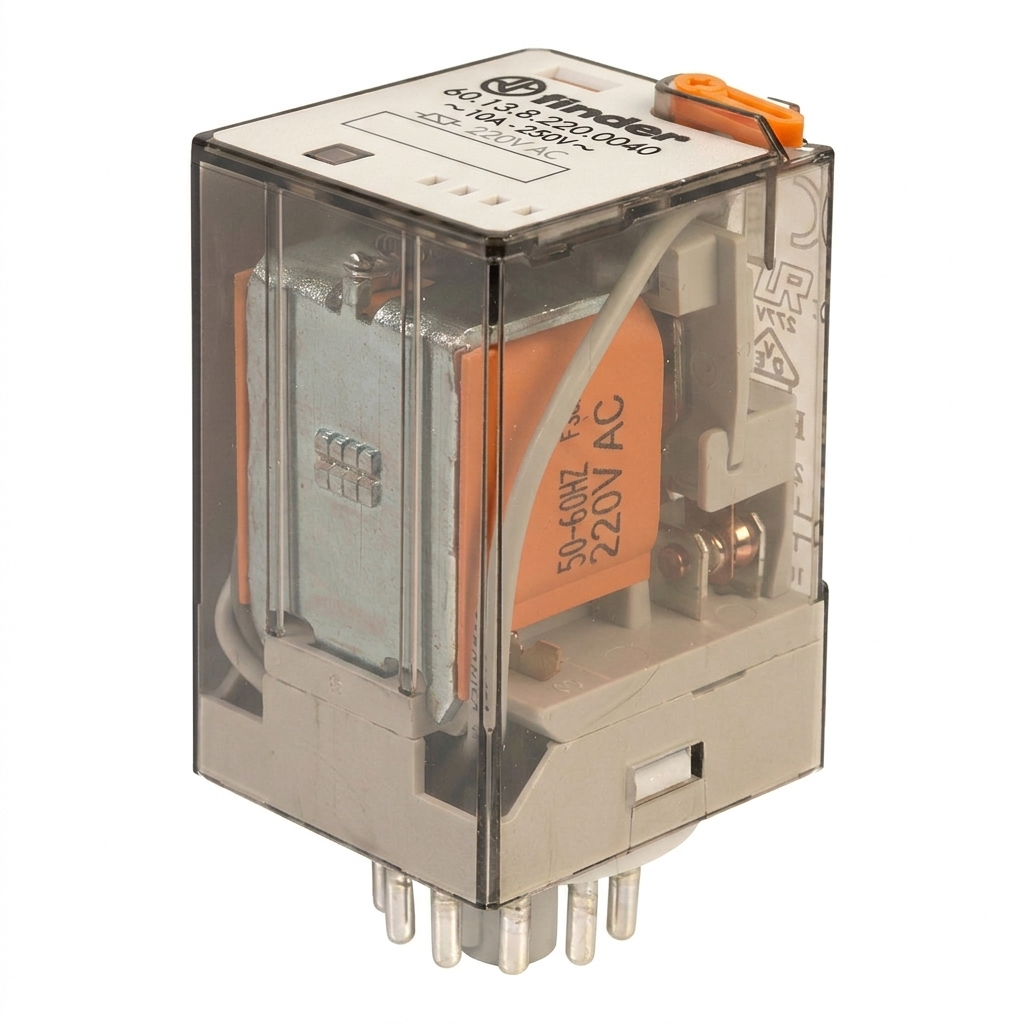 Finder Electromagnetic Relay TYPE 60 Series 220VAC Coil With Socket