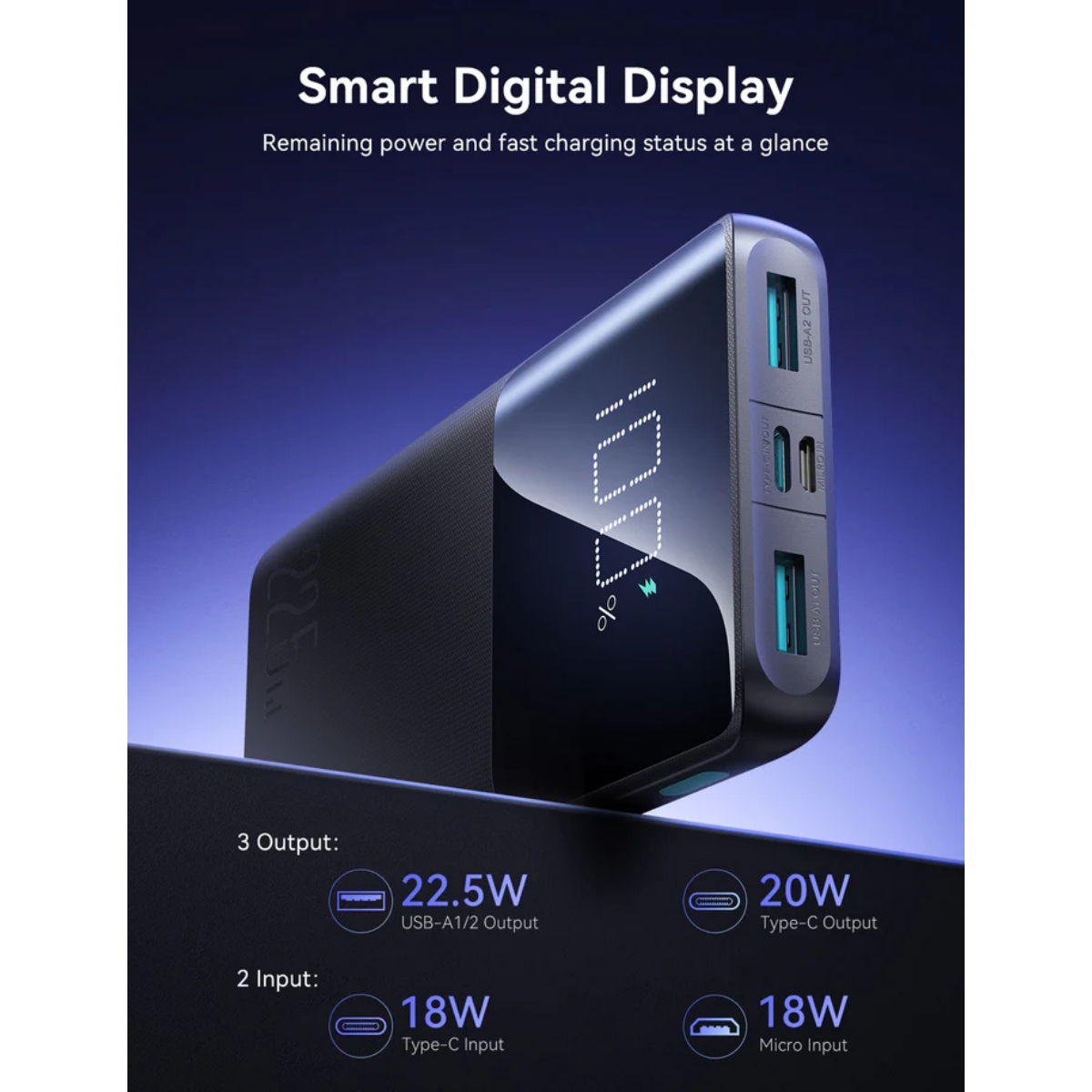 JOYROOM JR-QP191 Fast Charging Power Bank 10000mAh 22.5W - Image 5