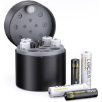 imuto TF-CD-087CE 10 Slot AA & AAA Battery Charger with 6x AA & 4x AAA Li-ion Batteries