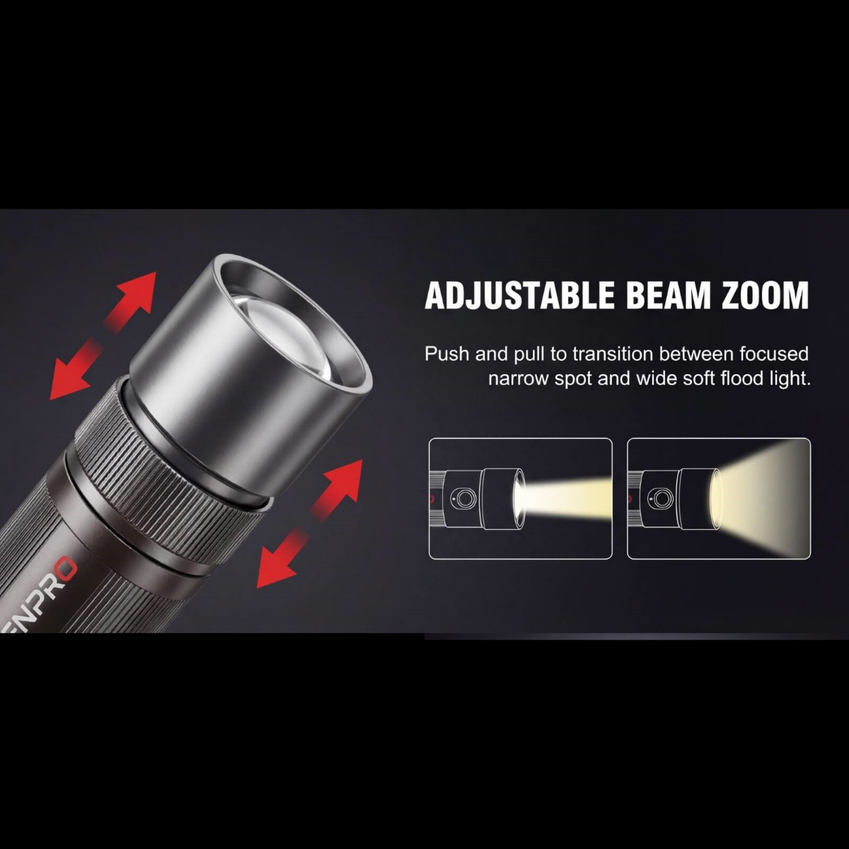 Genpro DT25 25W Flashlight With Professional Lighting Shapes(Gobos) - Image 4