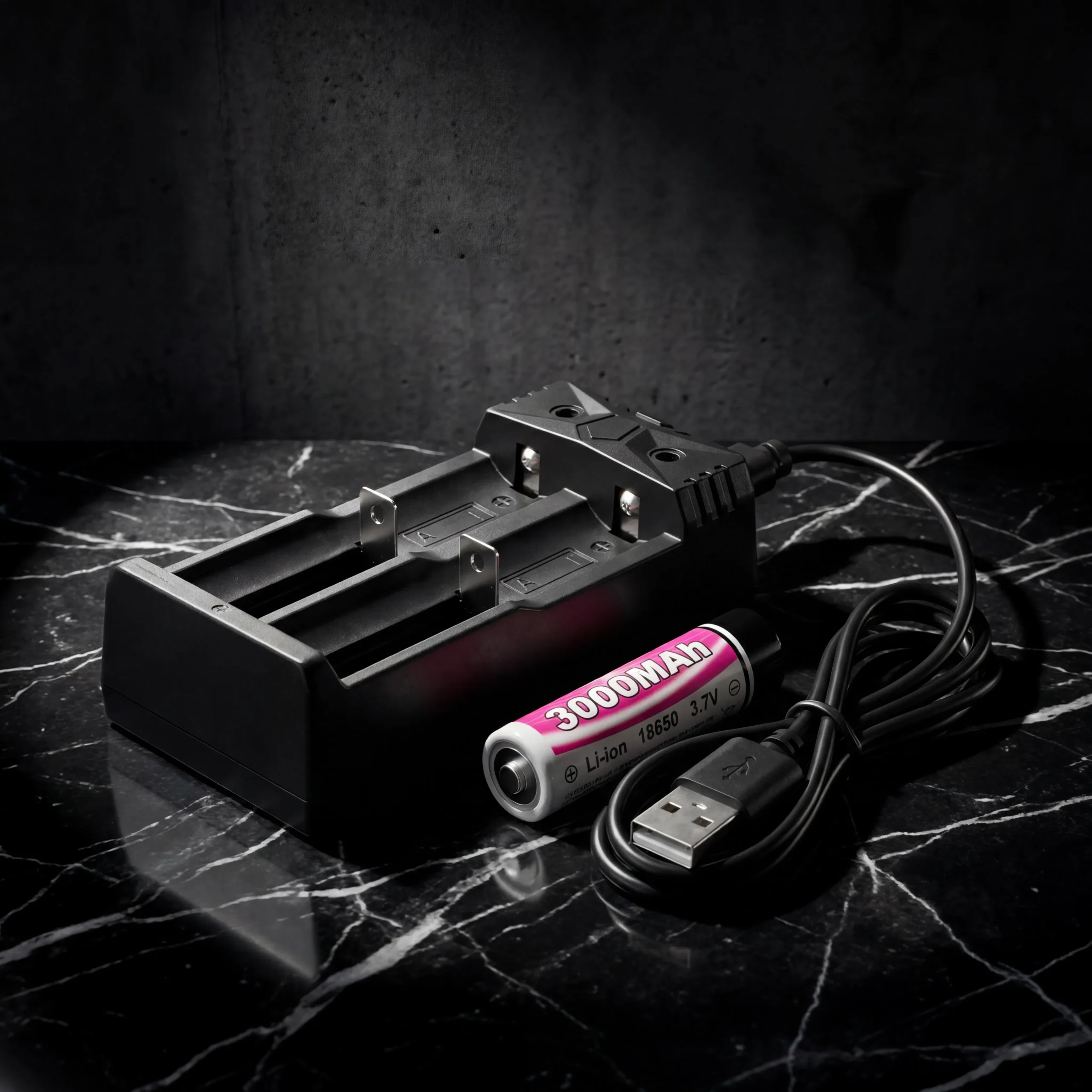 GENPRO G86C2 2-Slot Smart 18650 Li-ion Battery Charger with Type C Cable - Image 3