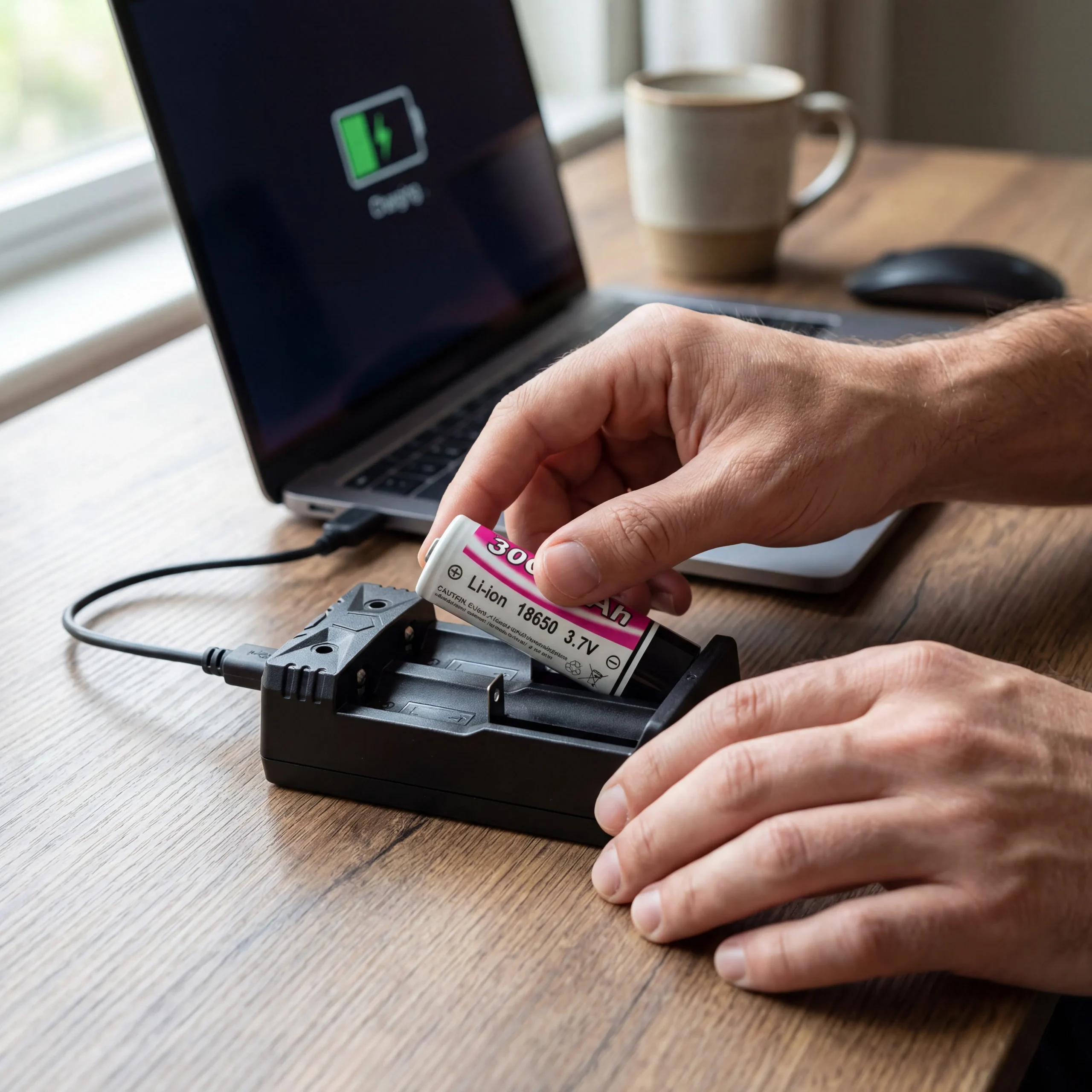 GENPRO G86C2 2-Slot Smart 18650 Li-ion Battery Charger with Type C Cable - Image 4