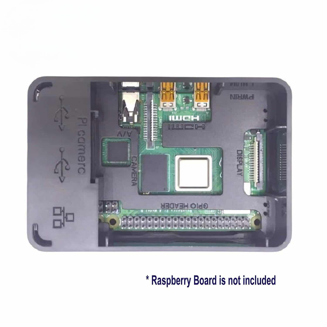Raspberry Pi 4 Case Black with Fan Support - Image 5