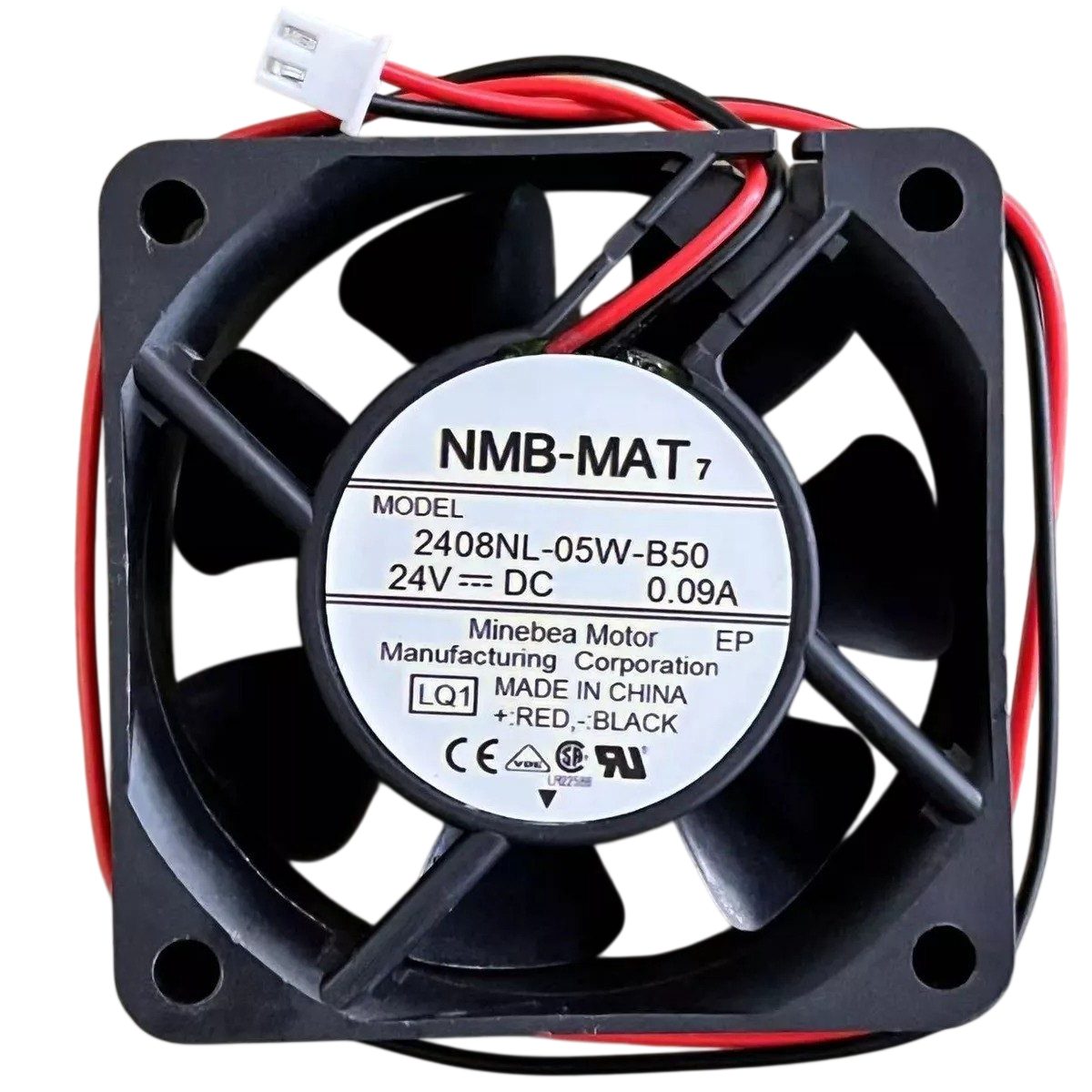 NMB 2408NL-05W-B50 DC Fan 24V 0.09A 60x60x20mm (USED LIKE NEW)