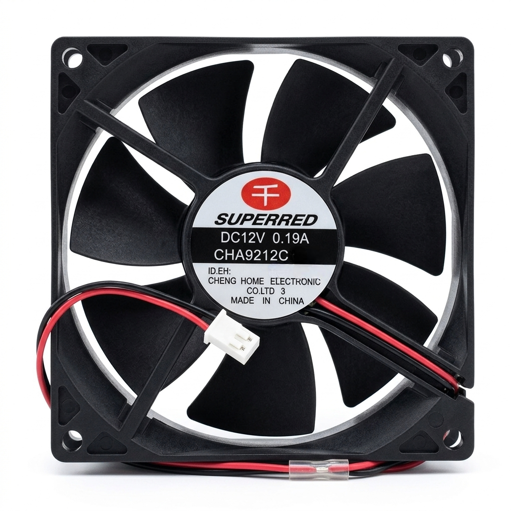 SUPERRED DC Fan CHA9212CS 12V 0.19A 92x92x25mm (USED LIKE NEW)