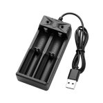 GENPRO G86U2 2-Slot Smart 18650 Li-ion Battery Charger with Integrated USB Cable