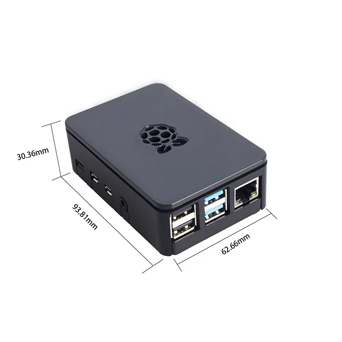 Raspberry Pi 4 Case Black with Fan Support - Image 8