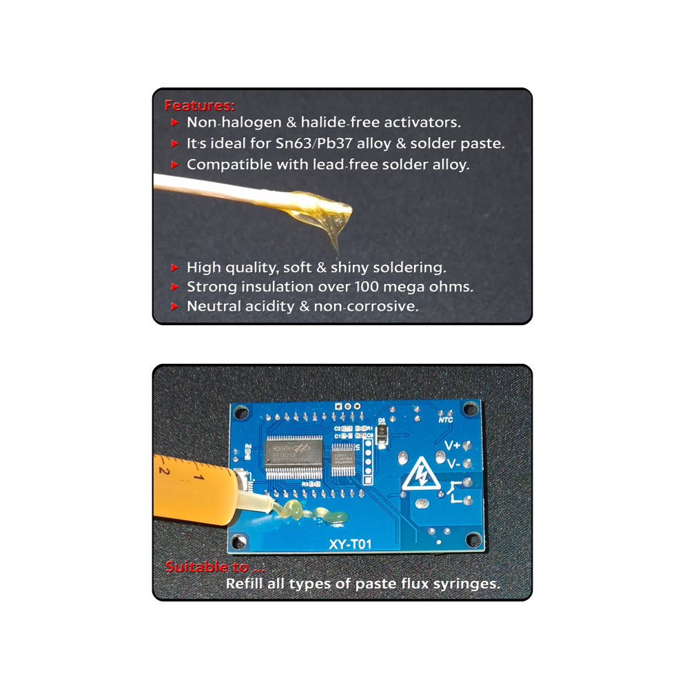 Golden Soldering Paste Flux 15g for Electronics (Plastic Can) - Image 5